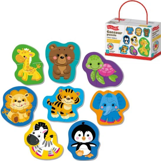 OUTLINE PUZZLE - WILDTIERE/WILD ANIMALS