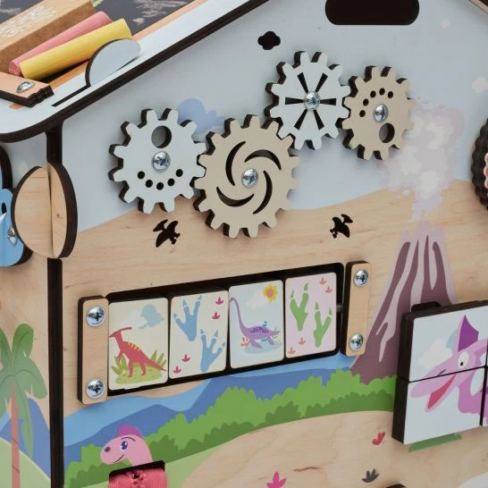 DINO mit Beleuchtung - Busy House/Board Montessori® by Busy Kids®