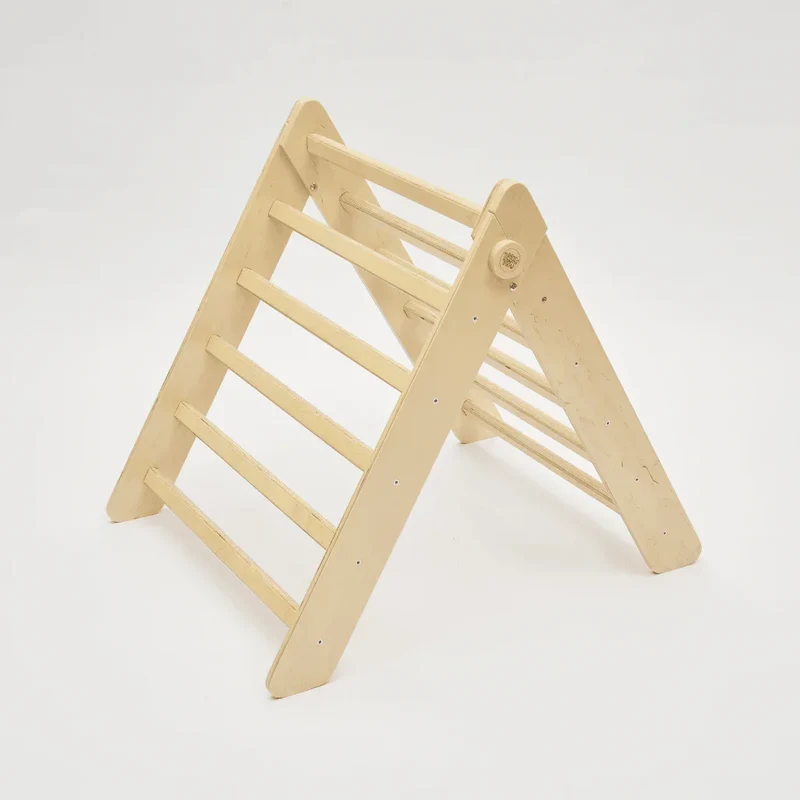 Set - Dreieck mit Rutsche/Kletterleiter - Natur