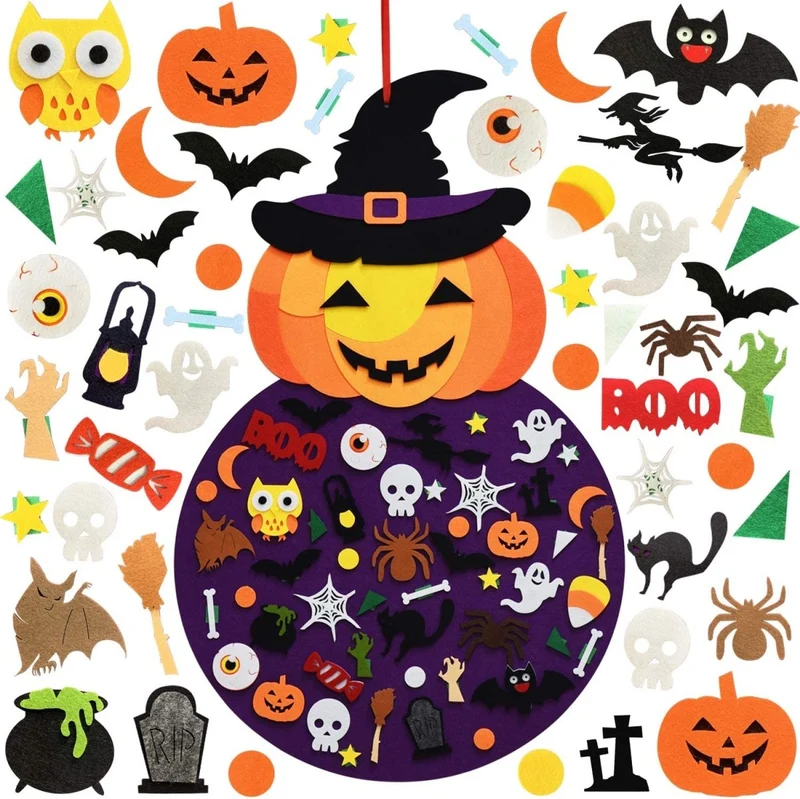 Montessori DIY pumpkin witch for Halloween