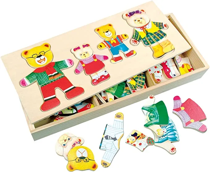 Meilleure vente : Jeu d'habillage d'ours Montessori