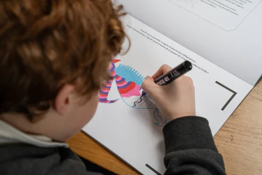 Cahier de dessin animé - Au temps des dinosaures - 3 ans+