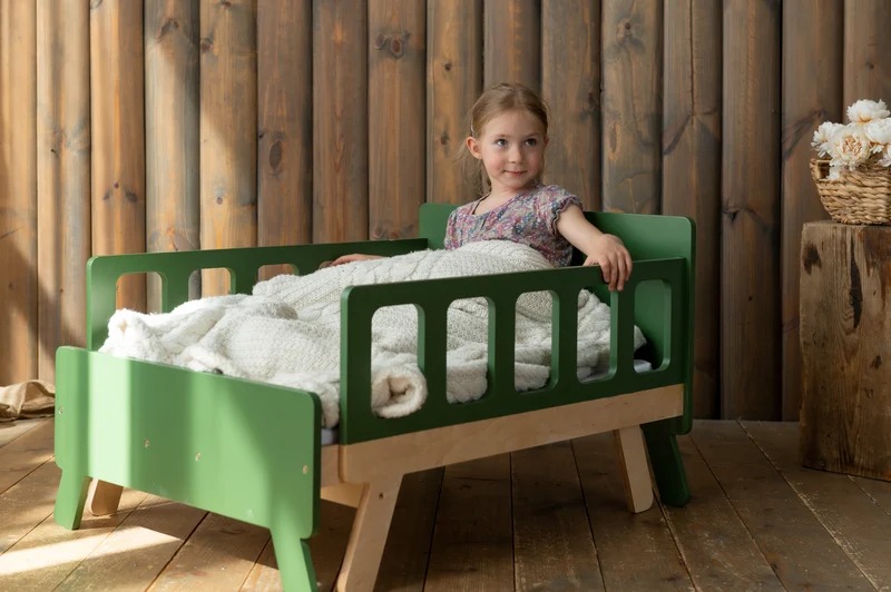 Mitwachsendes Montessori Kinderbett – 2-in-1 Bett & Sofa inkl. Matratze