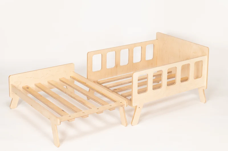 Mitwachsendes Montessori Kinderbett – 2-in-1 Bett & Sofa inkl. Matratze