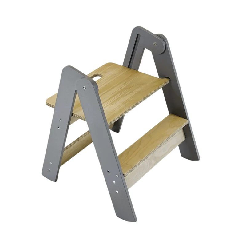 Klappbarer Tritthocker für Kinder – Platzsparend & Stabil aus Holz
