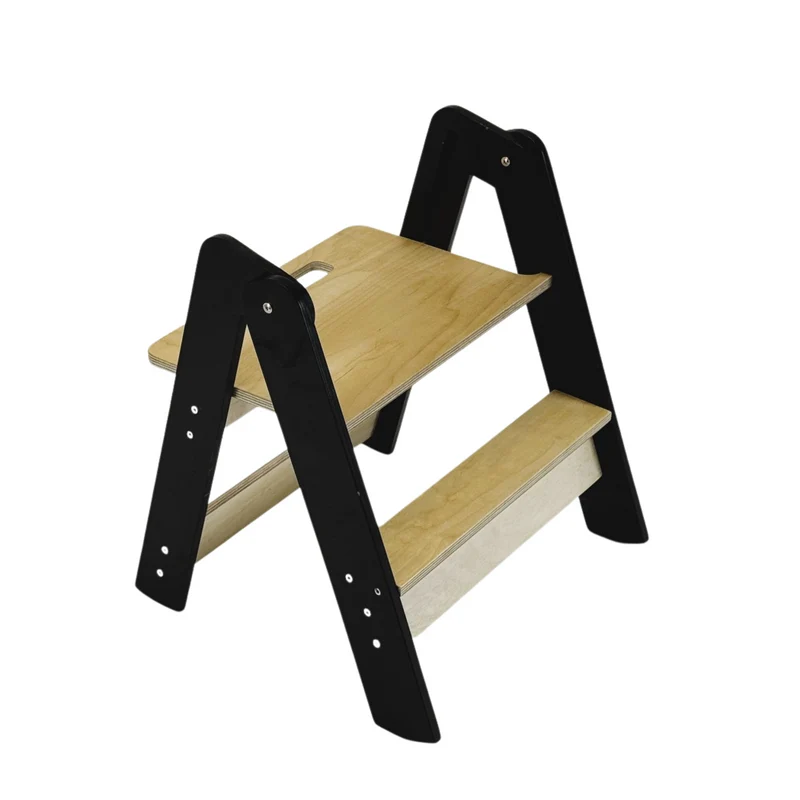 Klappbarer Tritthocker für Kinder – Platzsparend & Stabil aus Holz
