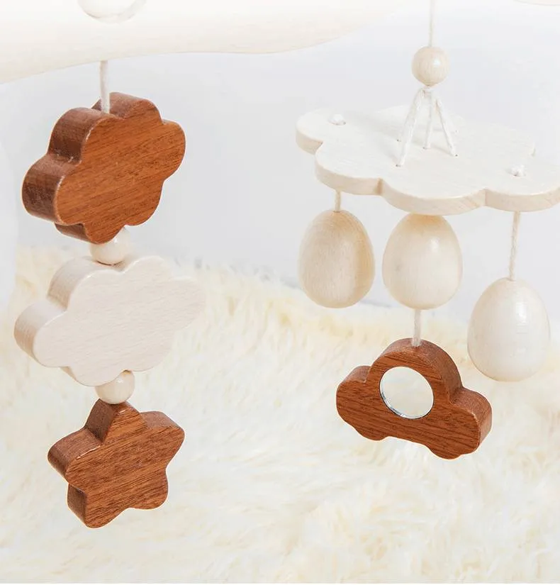Montessori Baby Fitness Rack – Frühförderung aus Holz für Babys ab 6 Monaten