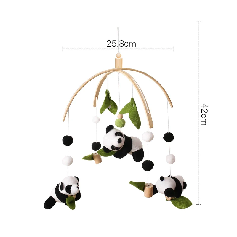 Baby Mobile aus Filz & Holz – Montessori Mobile fürs Babybett