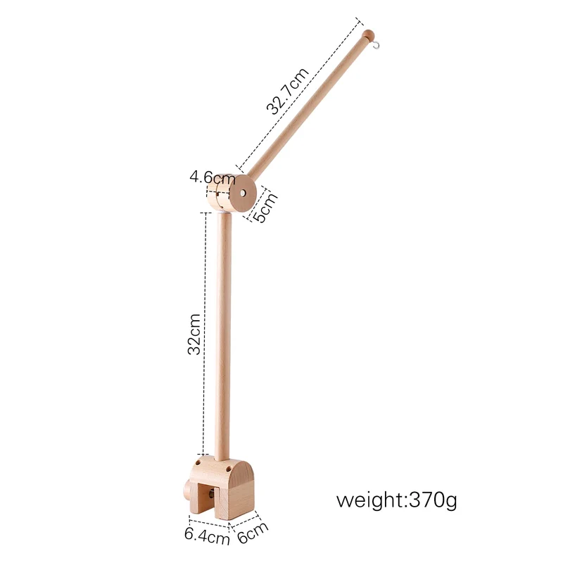 Mobile-Halter fürs Babybett – höhenverstellbar durch Drehung, stabil & leise