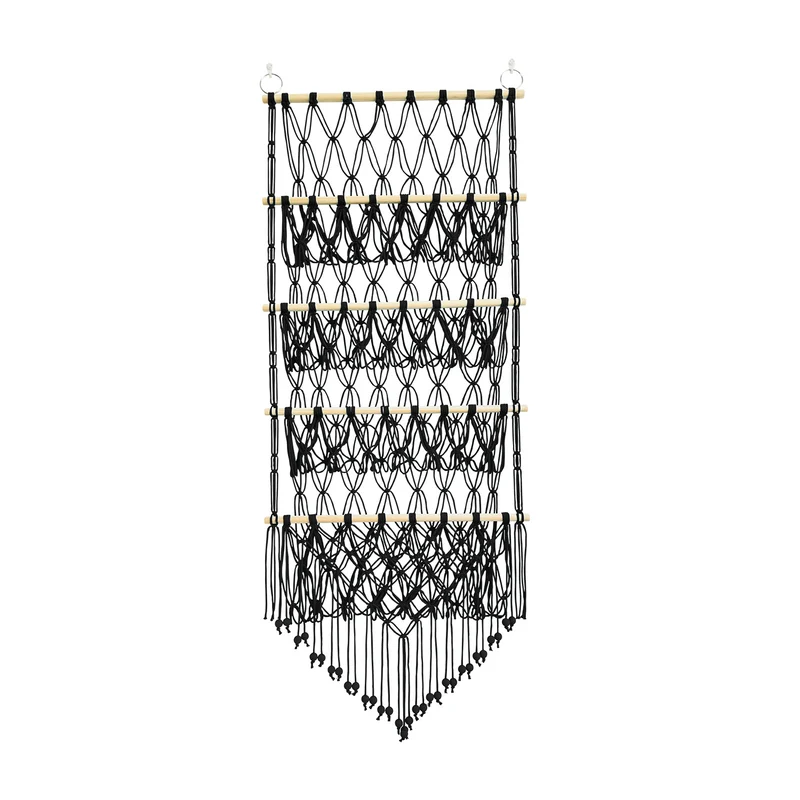 Montessori Wand-Organizer für Spielzeug – Makramee