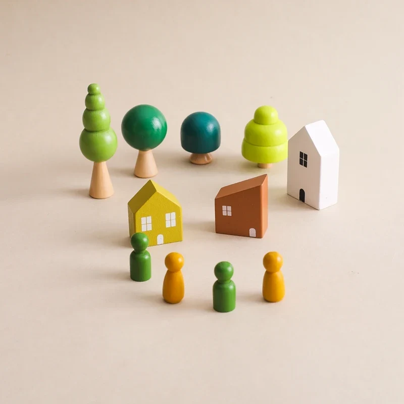Montessori Holz Balance Spielzeug – Sinnes & Lernspielzeug für Kinder ab 1 Jahren