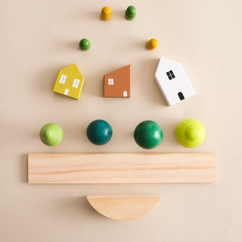 Montessori Holz Balance Spielzeug – Sinnes & Lernspielzeug für Kinder ab 1 Jahren