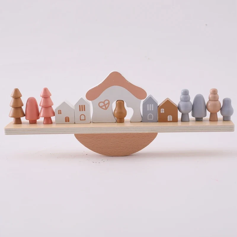 Montessori Holz Balance Spielzeug – Sinnes & Lernspielzeug für Kinder ab 1 Jahren