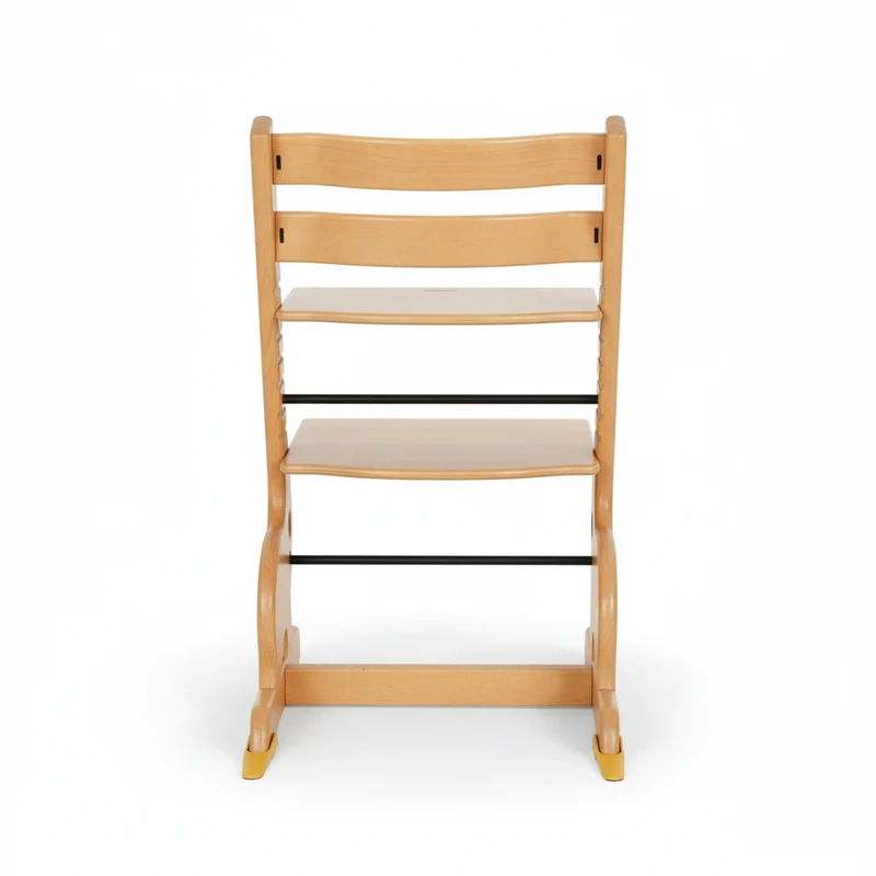 Kinder Hochstuhl Holz verstellbar – Montessori Kinderstuhl Massivholz Baby Stuhl stabil