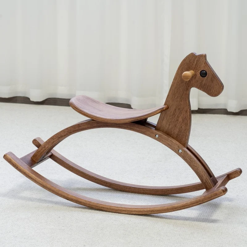 Montessori Schaukelpferd aus Massivholz