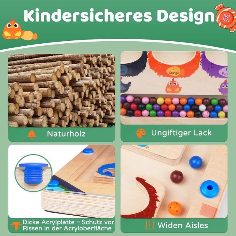 2 in 1 Montessori Magnetspiel Labyrinth
