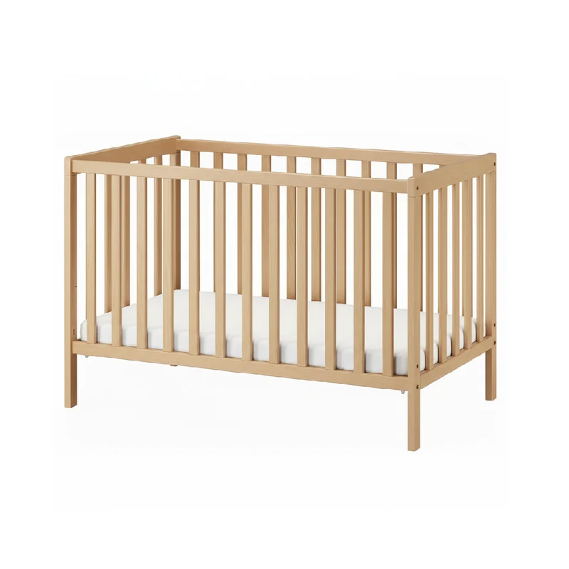 Montessori Babybett “Timo” – Kiefer mit Abnehmbarer Seite