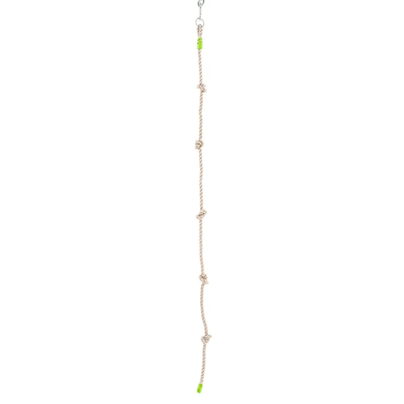 Corde à nœuds pour portique H190-250 cm marron