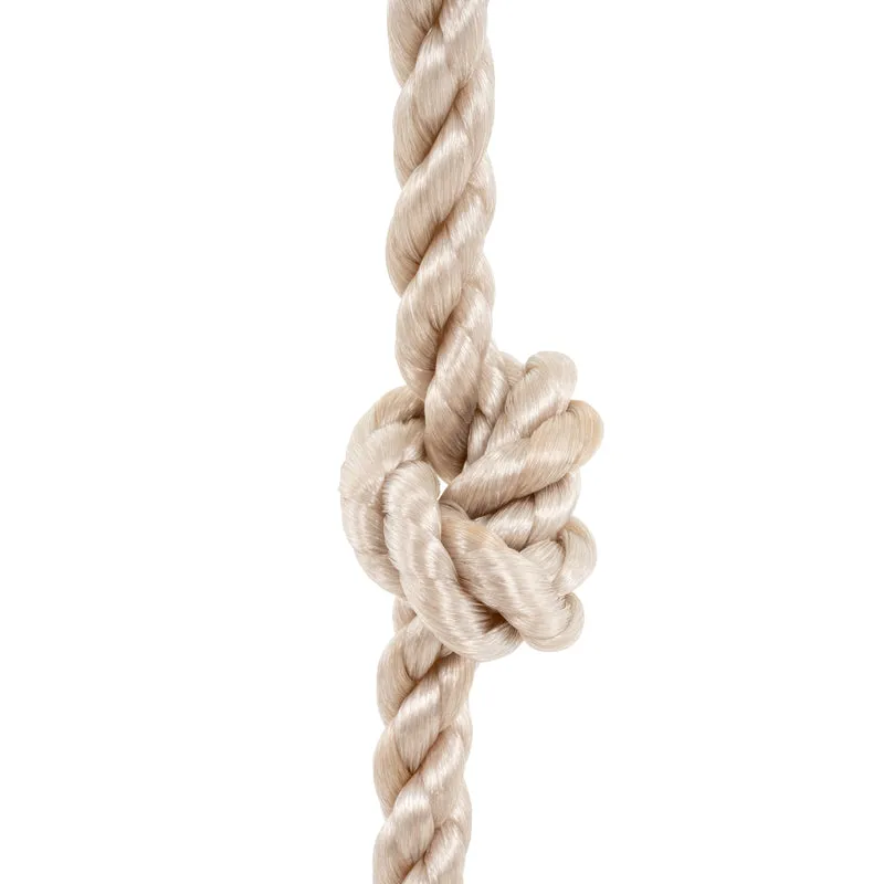 Corde à nœuds pour portique H190-250 cm marron