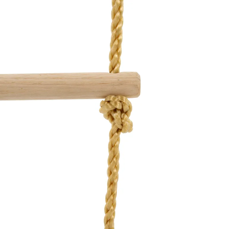 Échelle corde 5 barreaux bois pour portique H190-250cm