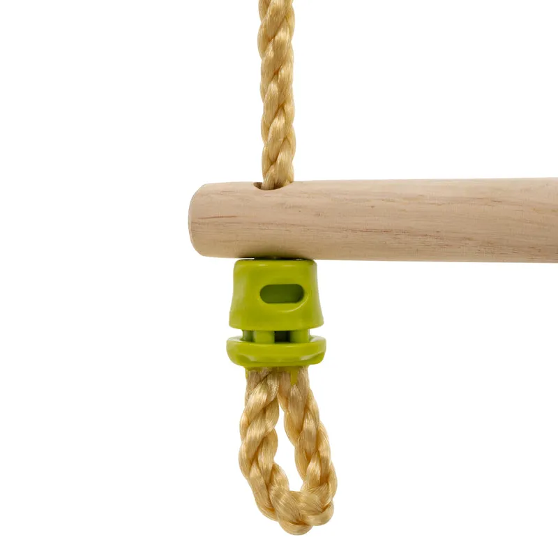 Échelle corde 5 barreaux bois pour portique H190-250cm