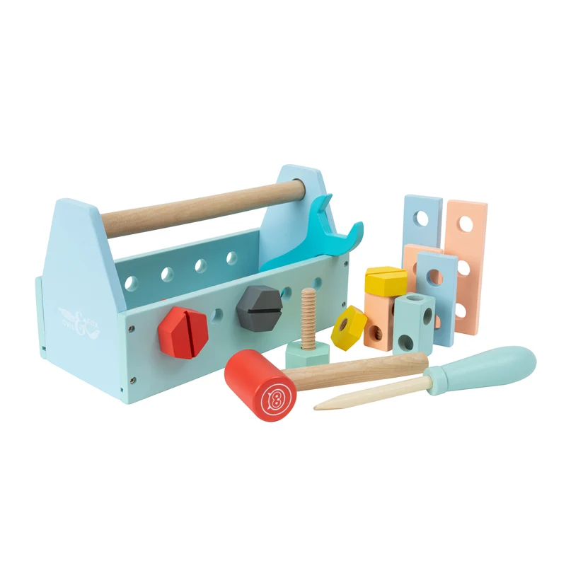 Caisse à outils en bois FSC pour enfant dès 3 ans