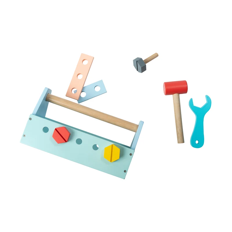 Caisse à outils en bois FSC pour enfant dès 3 ans