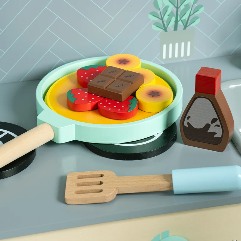 Set de crêpes en bois FSC pour enfant dès 3 ans