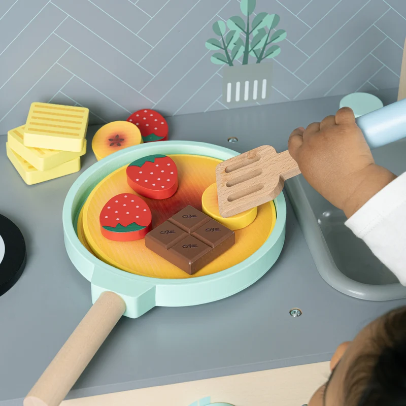 Set de crêpes en bois FSC pour enfant dès 3 ans