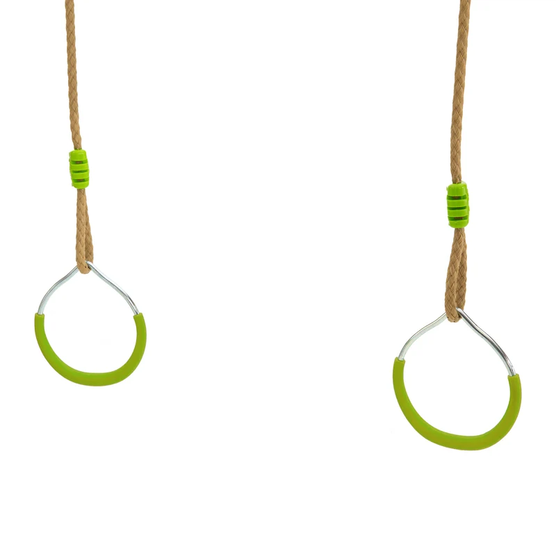Anneaux métal pour portique H190-250cm vert
