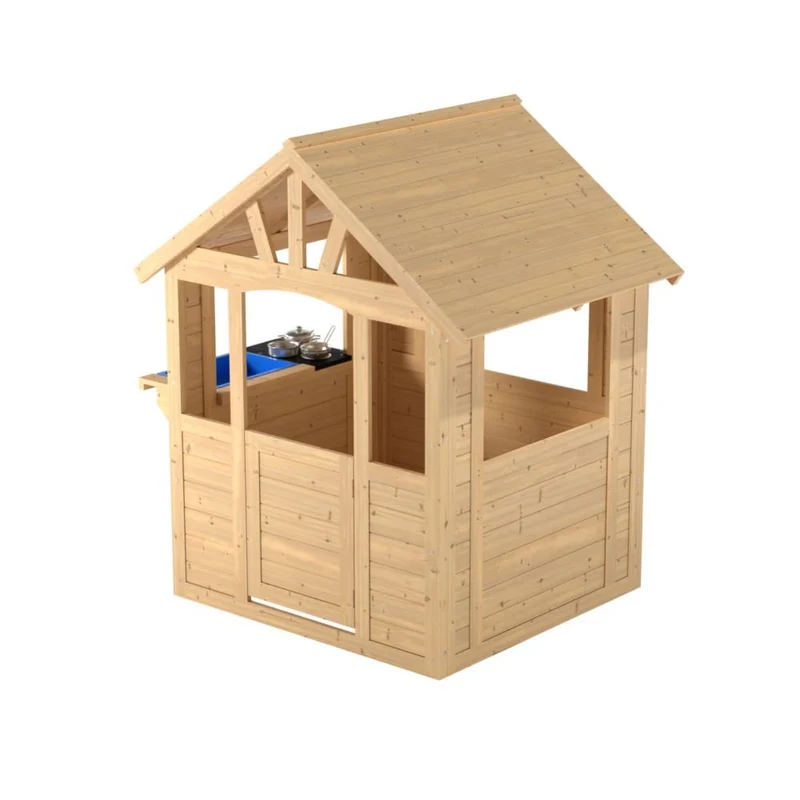 Cabane enfant avec cuisine extérieure - bois FSC® - CUBBY