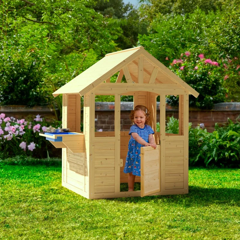 Cabane enfant avec cuisine extérieure - bois FSC® - CUBBY