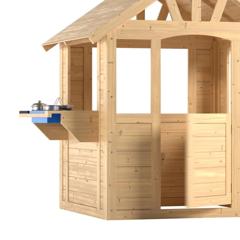 Cabane enfant avec cuisine extérieure - bois FSC® - CUBBY