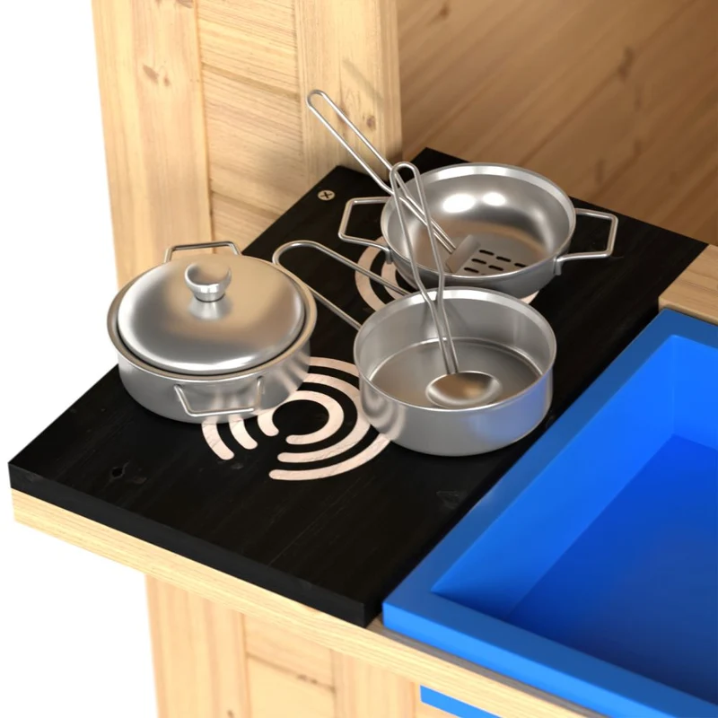 Cabane enfant avec cuisine extérieure - bois FSC® - CUBBY
