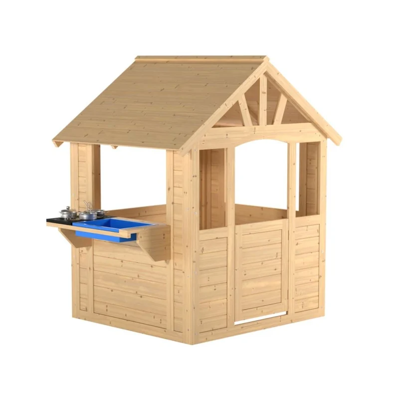 Cabane enfant avec cuisine extérieure - bois FSC® - CUBBY