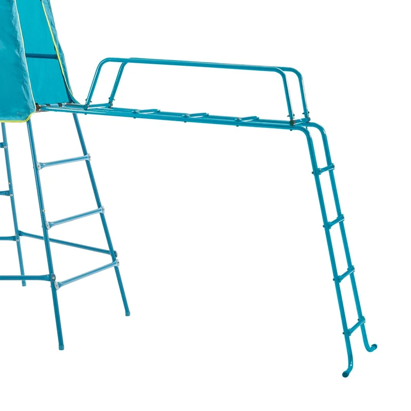 Aire de jeux pont de singe - métal bleu - H201 cm - EXPLORER TOUR