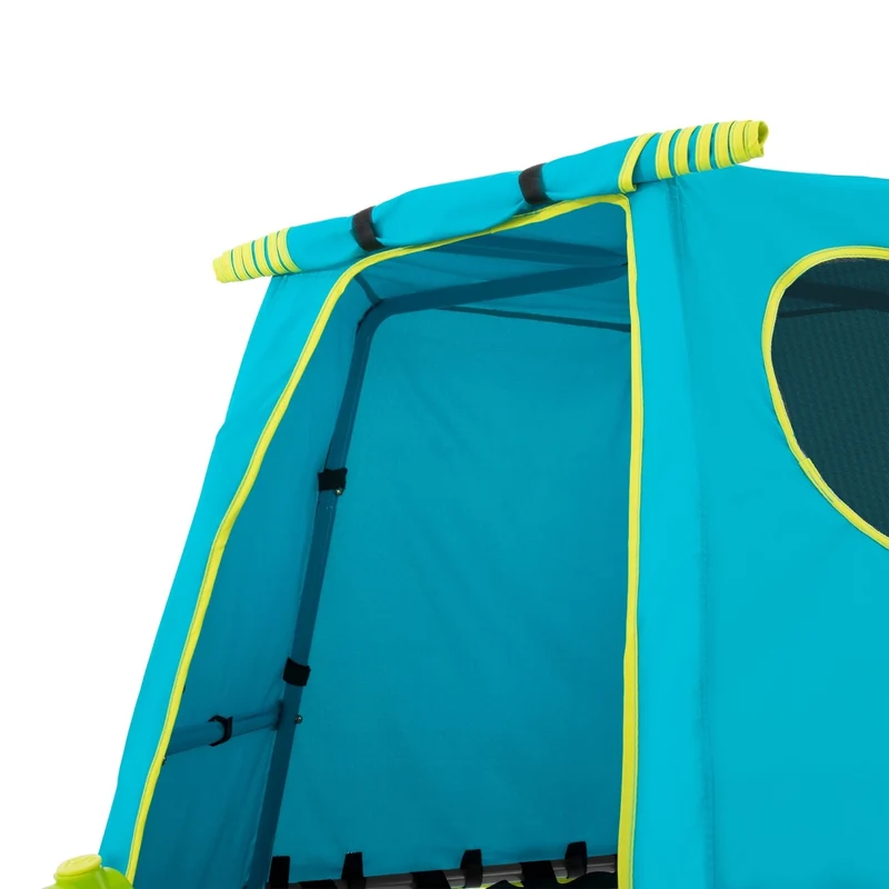Aire de jeux balançoire - métal bleu - H201 cm - EXPLORER TOUR
