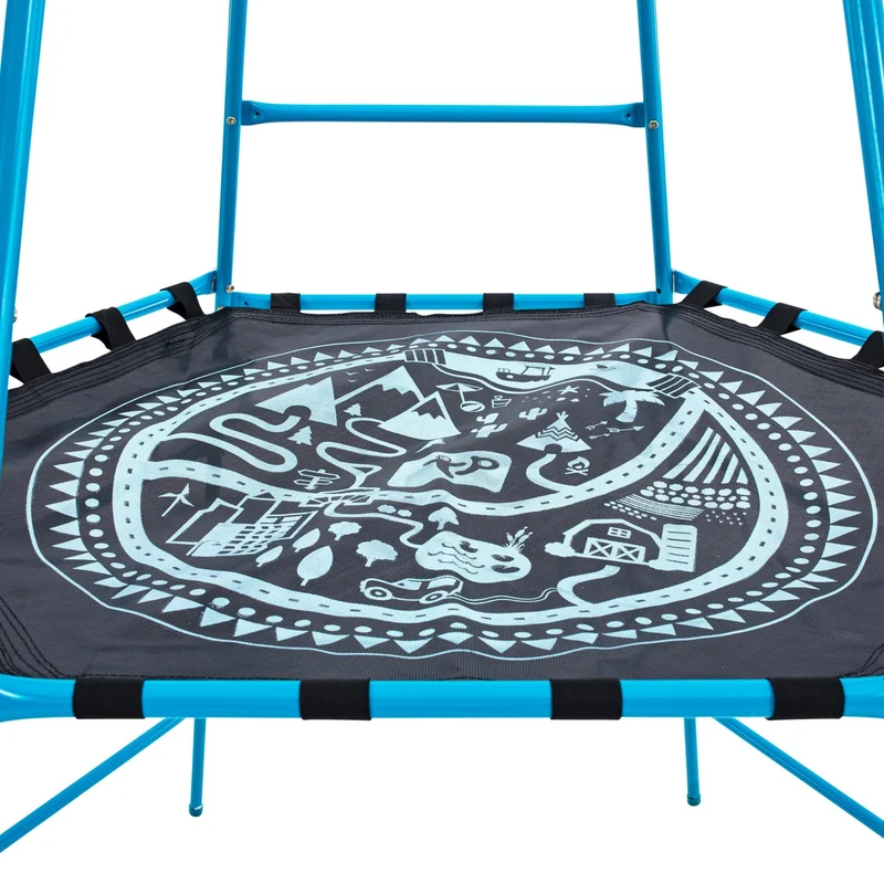 Aire de jeux métal bleu H201cm EXPLORER TOUR