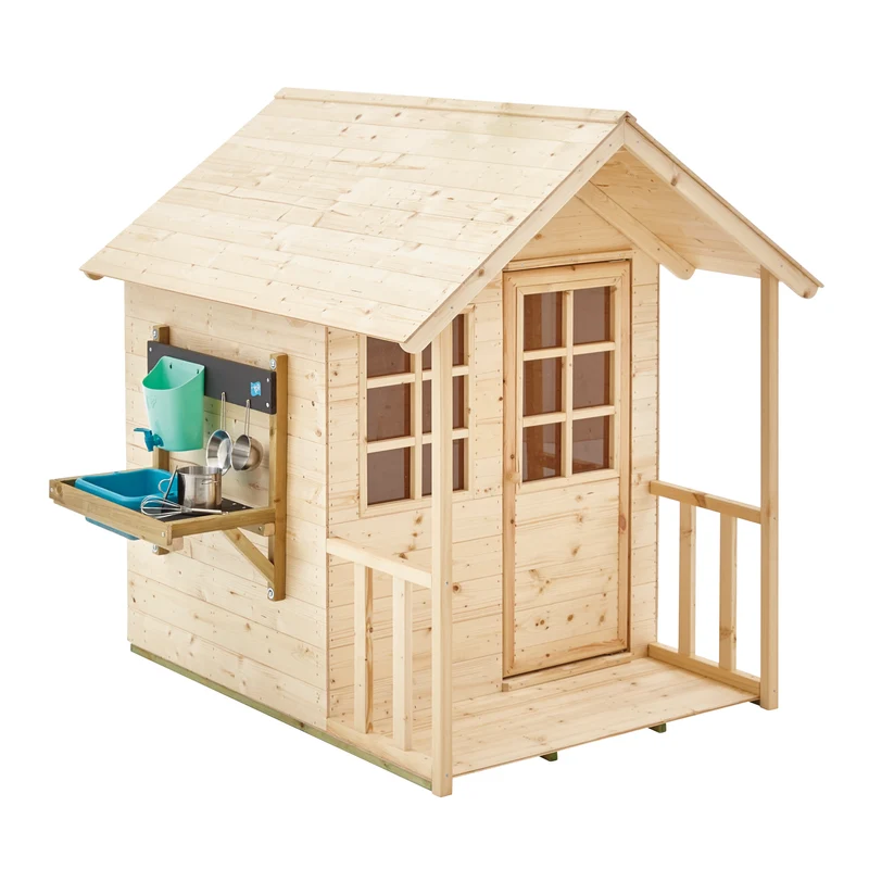 Cabane enfant avec cuisine extérieure - bois FSC® - CHALET PRAIRIE