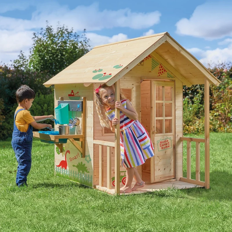 Cabane enfant avec cuisine extérieure - bois FSC® - CHALET PRAIRIE