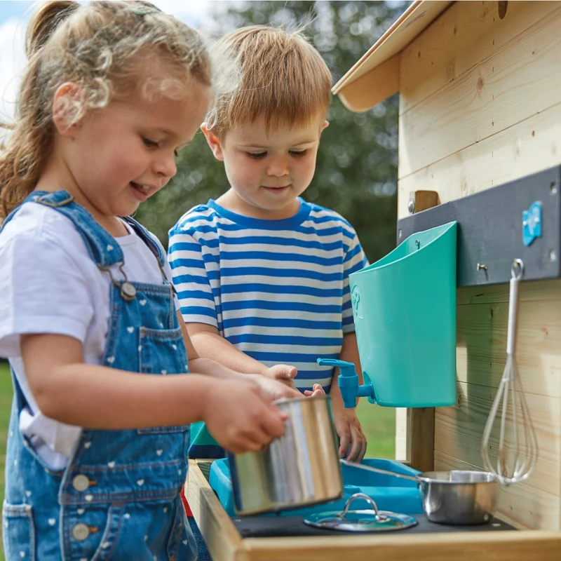 Cabane enfant avec cuisine extérieure - bois FSC® - CHALET PRAIRIE