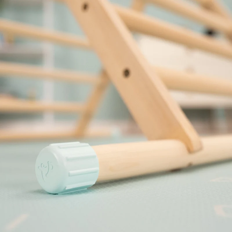 Aire de jeux Montessori Cube, Triangle et Toboggan en bois FSC®