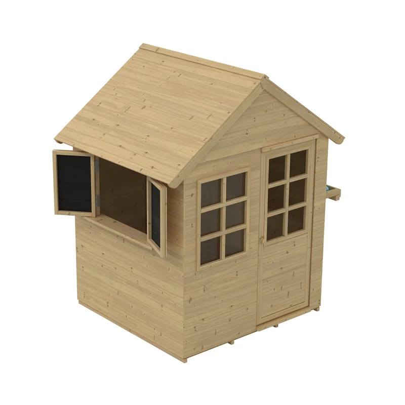Maisonnette cabane enfant ROMARIN bois FSC® avec cuisine et volets