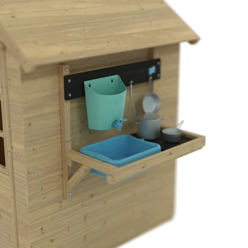 Maisonnette cabane enfant ROMARIN bois FSC® avec cuisine et volets
