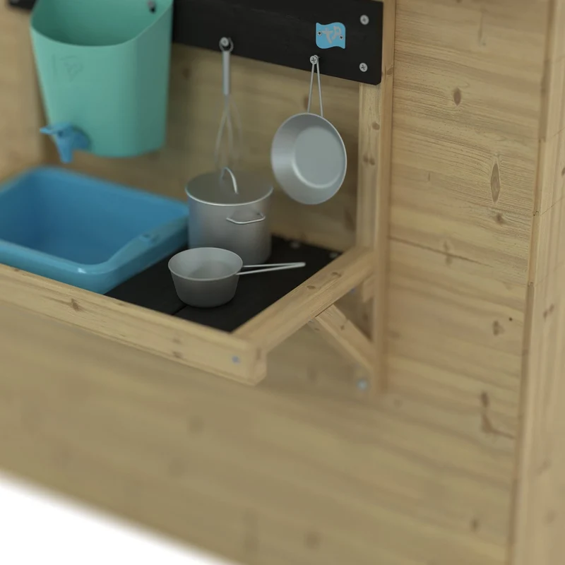 Maisonnette cabane enfant ROMARIN bois FSC® avec cuisine et volets