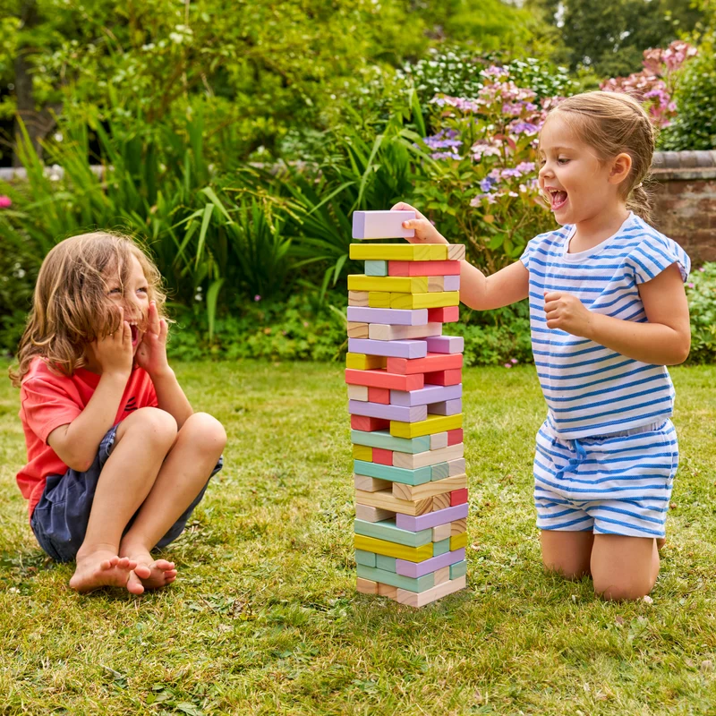 Jeu tour d'équilibre géante en bois FSC® dès 3 ans
