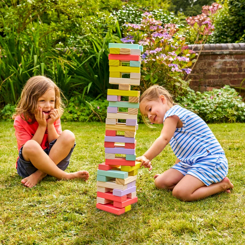 Jeu tour d'équilibre géante en bois FSC® dès 3 ans
