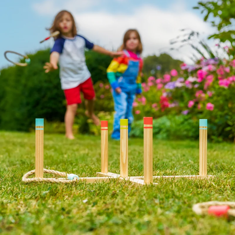 Jeu de lancer anneaux en bois FSC® dès 3 ans