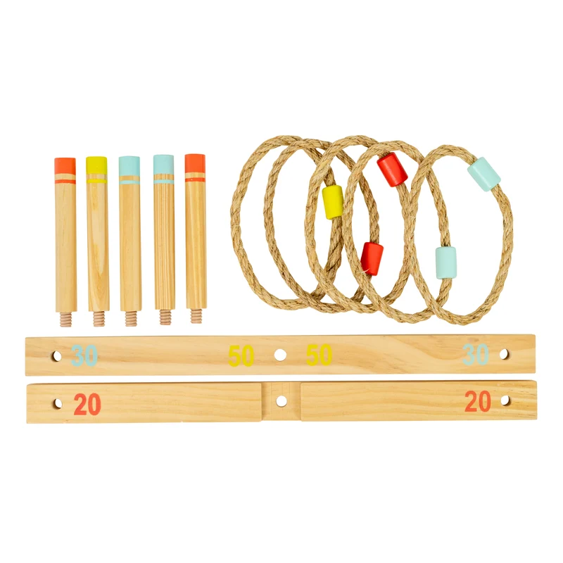 Jeu de lancer anneaux en bois FSC® dès 3 ans