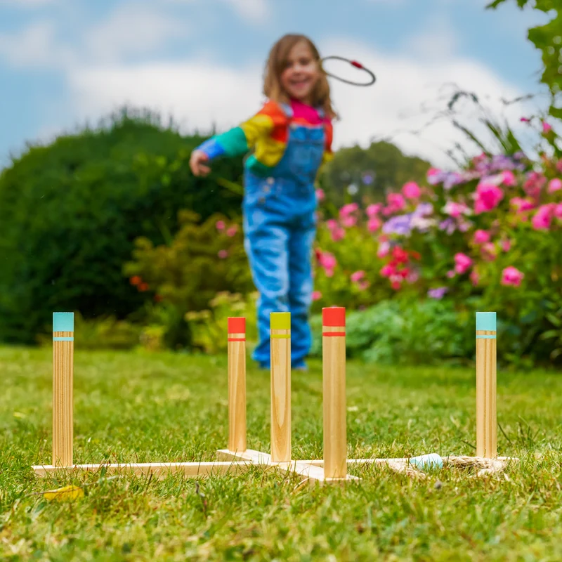 Jeu de lancer anneaux en bois FSC® dès 3 ans